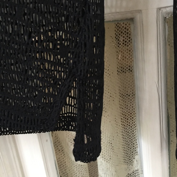 Host Pick!7 For All Mankind Black Open Weave Top  - Size Small - Picture 5 of 5
